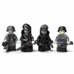 Minifigure – German soldiers Schutzstaffel SS World War II era (LEGO Alternative)
