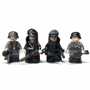 Minifigure – German soldiers Schutzstaffel SS World War II era (LEGO Alternative)