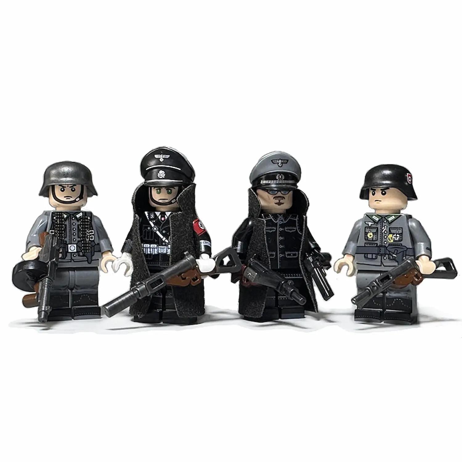 Minifigure – German soldiers Schutzstaffel SS World War II era (LEGO Alternative)