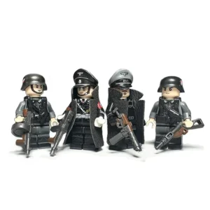 Minifigure – German soldiers Schutzstaffel (SS) World War II era (LEGO Alternative)
