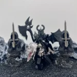 Minifigure – Giant Winged Shadow Berserker Demon and two Ringwraiths (LEGO Alternative)