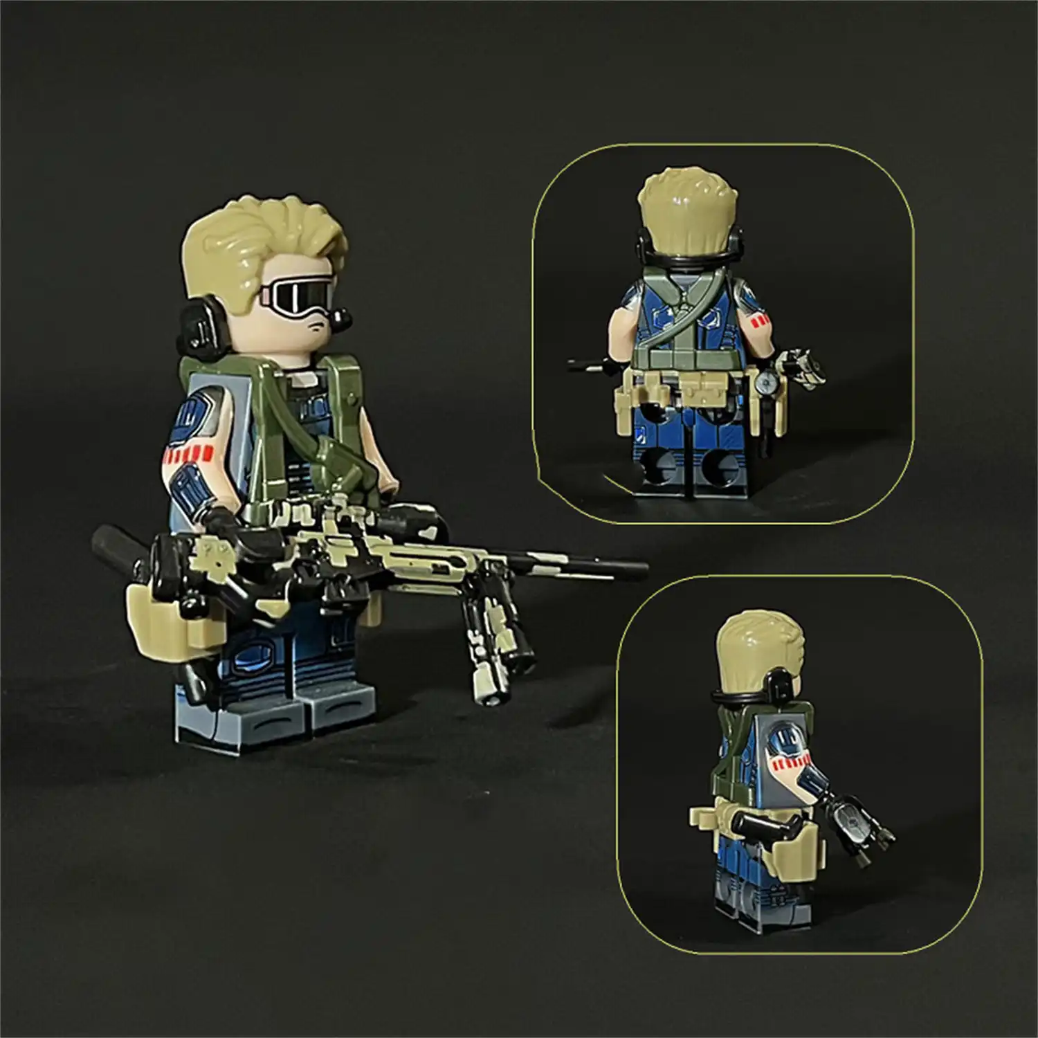 Minifigure – Master Sergeant First Class Robert Frost Magician Irish Mercenary (LEGO Alternative)