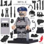 Minifigure – RRT Team Member and various tool custom pieces (LEGO Alternative)
