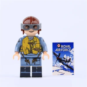 Minifigure – Royal Air Force RAF pilot from World War II (LEGO Alternative)