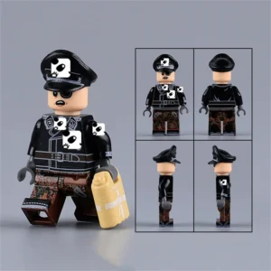Minifigure – SS Captain Hauptsturmführer Waffen SS Panzer crewman WWII (LEGO Alternative)