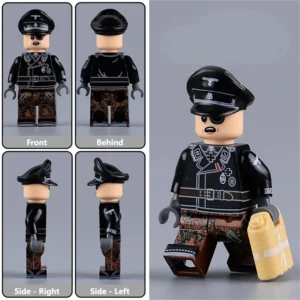 Minifigure – SS Captain Hauptsturmführer Waffen SS Panzer crewman (tank) Division World War II (LEGO Alternative)