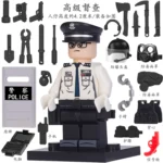 Minifigure – Senior Police Inspector and various tool custom pieces (LEGO Alternative)