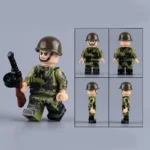 Minifigure – Soviet Red Army soldier from World War II  (LEGO Alternative)