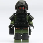 Minifigure – Special Forces Soldier SWAT counter terrorism unit black green (LEGO Alternative)