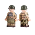 Minifigure – United States Army Ranger Soldier equipped for the initial assault phases of the D-Day invasion World War II era (LEGO Compatible)