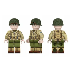 Minifigure – United States Army Soldier General Infantryman World War II era (LEGO Alternative)