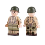 Minifigure – United States Army Soldier Ranger Sergeant specifically geared up for the D-Day invasion of Normandy World War II (LEGO Compatible)