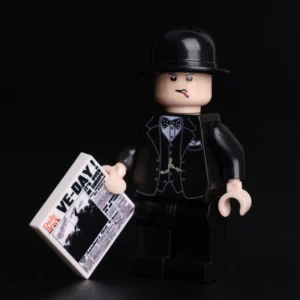 Minifigure – Winston Churchill British Prime Minister during World War II (LEGO Alternative)