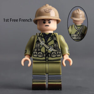 Minifigure – a soldier from the 1st Free French Division during World War II (LEGO Alternative) Minifigure – a soldier from the 1st Free French Division during World War II (LEGO Alternative)