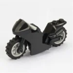 Minifigure – black racing style motorcycle (LEGO Alternative)