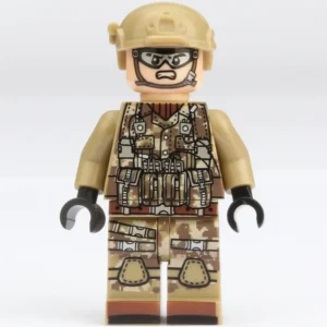 Minifigure – modern desert soldier special forces operative (LEGO Alternative)