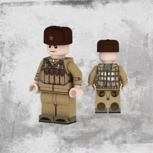 Minifigure – soldier of the Chinese Peoples Volunteer Army from the Korean War era (LEGO Alternative)