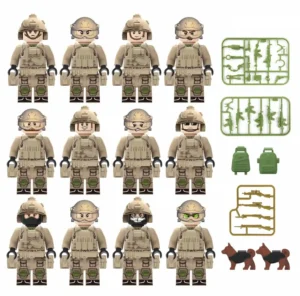 Minifigures – Dragon Flame special forces operatives (LEGO Alternative)