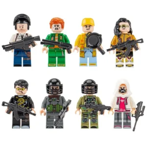 Minifigures – battle royale game characters or combatants (LEGO Alternative)