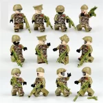 Minifigures – camouflaged soldiers or special forces operatives (LEGO Alternative)