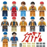 Minifigures – construction and engineering people (LEGO Alternative)