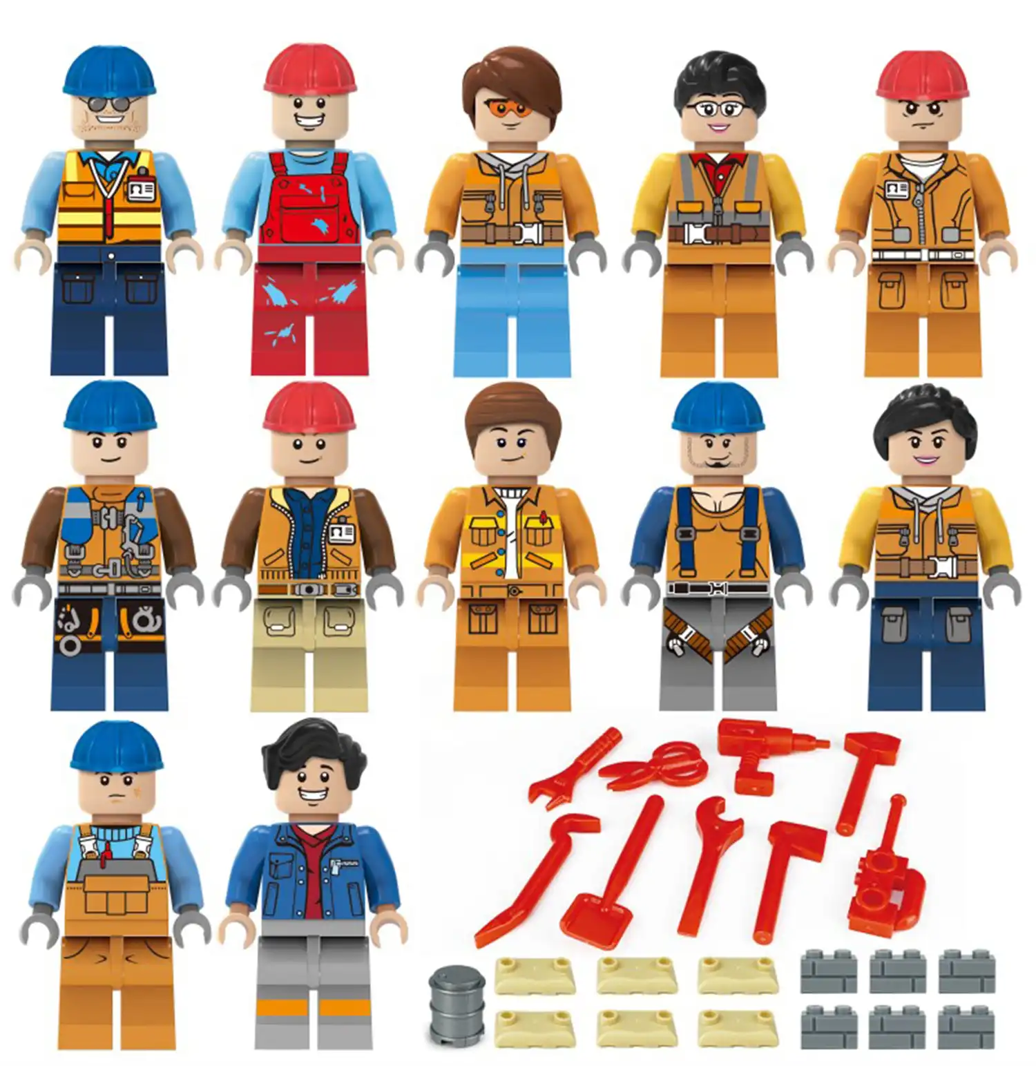Minifigures – construction and engineering people (LEGO Alternative) 2