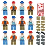Minifigures – construction workers (LEGO Alternative)