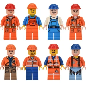 Minifigures – construction workers or engineering personnel (LEGO Alternative)