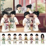 Minifigures – female dressed in elegant, traditional East Asian-style robes (LEGO Alternative)