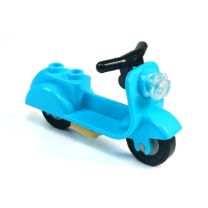 Minifigures – light blue Motorcycle Scooter motorbike (LEGO Alternative)