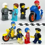 Minifigures – motorcycle riders or racers (LEGO Alternative)