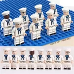 Minifigures – naval crew of eight sailor (LEGO Alternative)