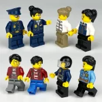Minifigures – police and civilians people (LEGO Alternative)