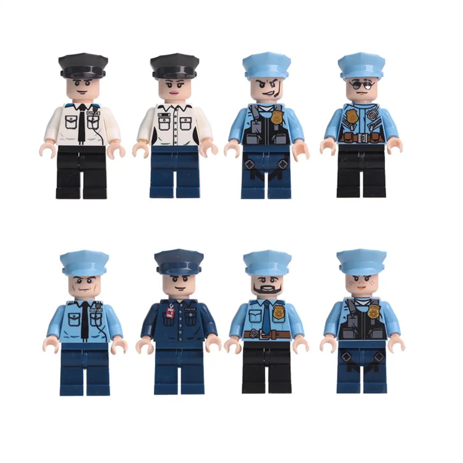 Minifigures – police officers (LEGO Alternative)