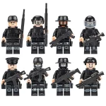 Minifigures – special police officers or SWAT (LEGO Alternative)
