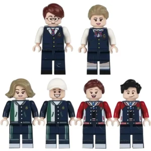 Minifigures – students in various school uniforms (LEGO Alternative)