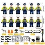 Minifigures – traffic police officers (LEGO Alternative)