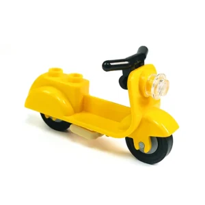 Minifigures – yellow Motorcycle Scooter motorbike (LEGO Alternative)
