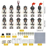Minifigure – medieval knights and custom piece (LEGO Alternative)