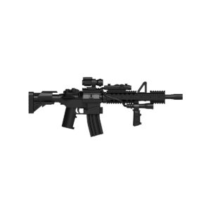 Custom Piece Miniature – HK416 assault rifle black – 3D Print for LEGO minifigure