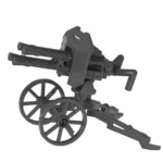 Custom Piece Miniature – quadruple mounted Maxim M1910 wheeled anti aircraft machine gun system black – 3D Print for LEGO minifigure