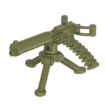 Custom Piece Miniature – tripod mounted Browning M1917A1 heavy machine gun olive green – 3D Print for LEGO minifigure