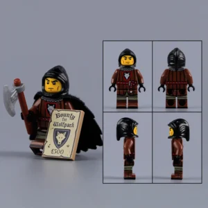 Minifigure - Wolfpack Axeman Bounty Hunter (LEGO Alternative)