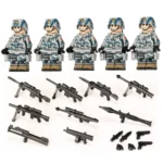 Minifigure – Chinese PLA Marine Corps with toy weapons and military accessories (LEGO Alternative)