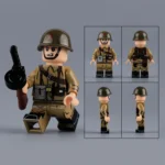 Minifigure –  Soviet Red Army submachine gunner (LEGO Compatible)