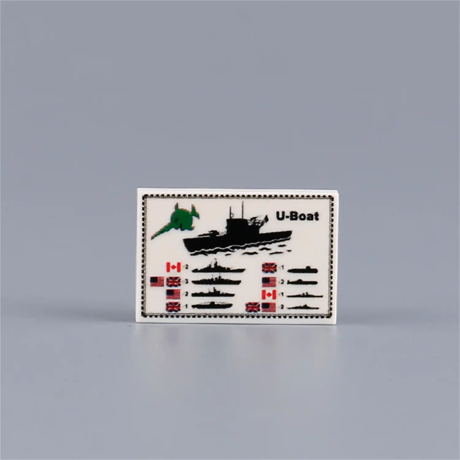 Custom Piece – German U-boat's victory tally board Tally Sheet Scoreboard – 3D Print for LEGO minifigure