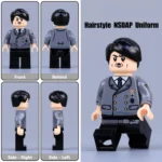 17Minifigure - Adolf Hitler the Nazi Party NSDAP and dictator of Germany with grey uniform and black hair (LEGO Compatible)