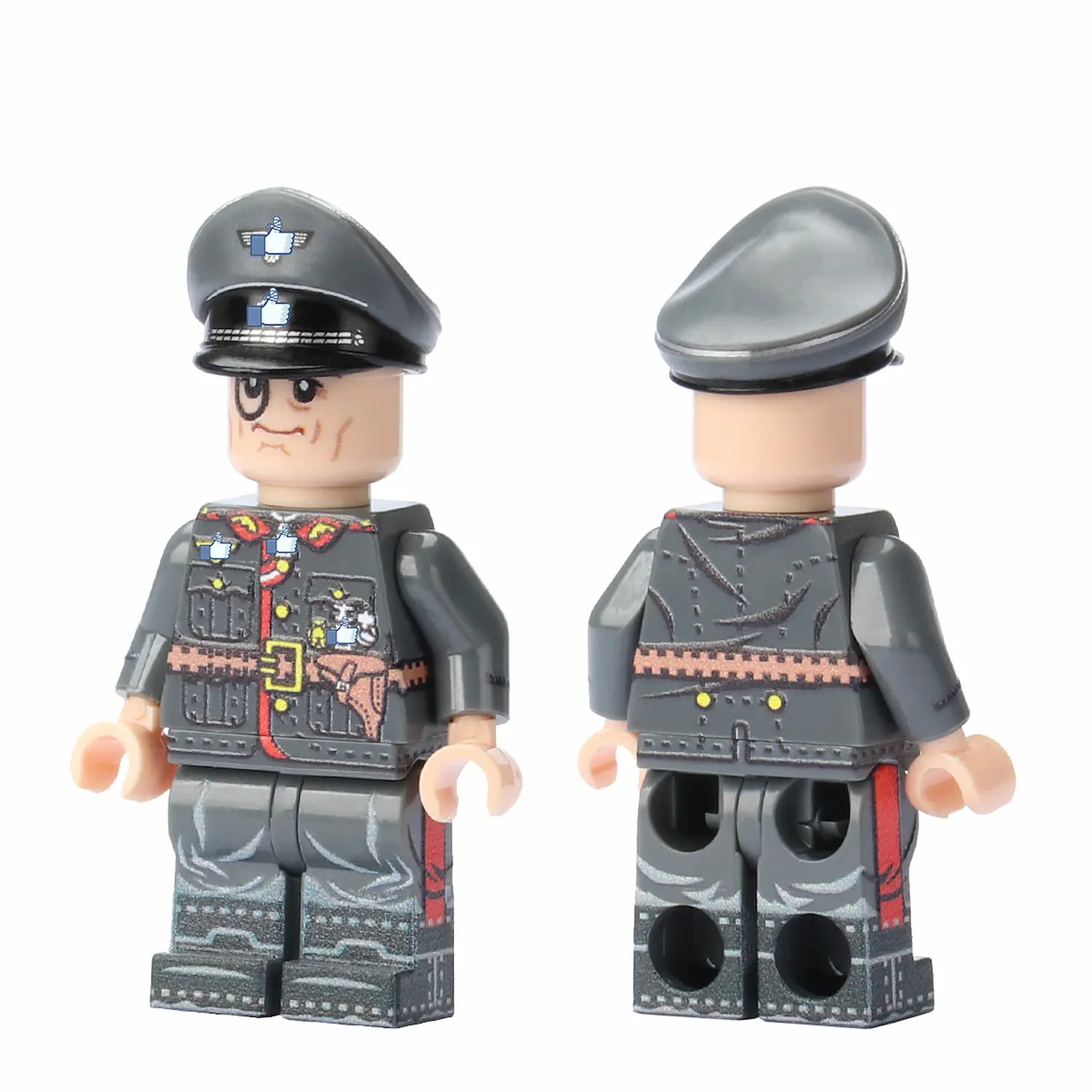 Minifigure - Walter Model German Field Marshal with Grey Hat (LEGO Compatible)