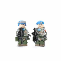 Minifigure – Chinese soldier and officer serving as United Nations (UN) peacekeepers (LEGO Compatable)