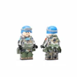 Minifigure – Chinese soldier serving as a United Nations (UN) peacekeeper (LEGO Compatable)